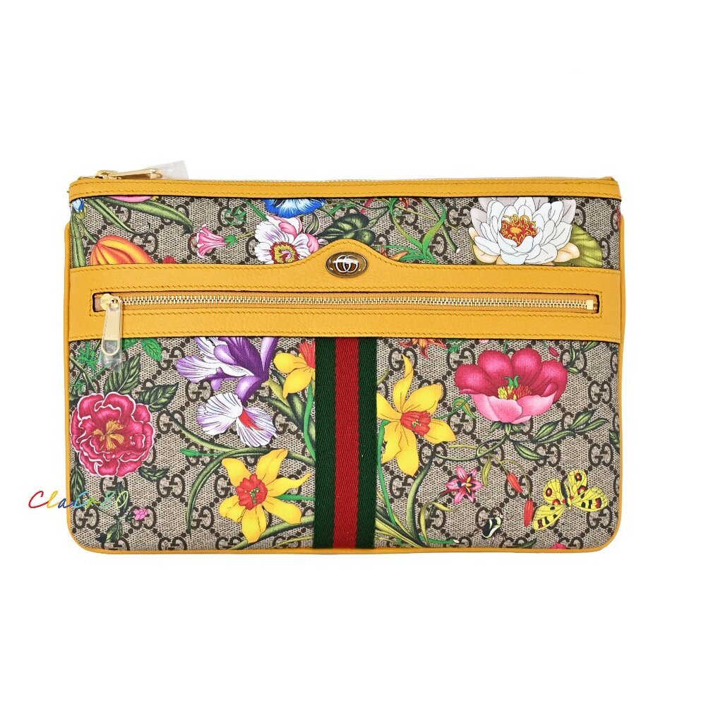 Gucci 517551 Ophidia Flora Clutch/ Pouch Bag